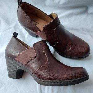 Croft&Barrow• Women's Brown Leather Ankle Boots